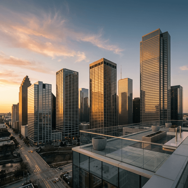 Houston skyline illustration